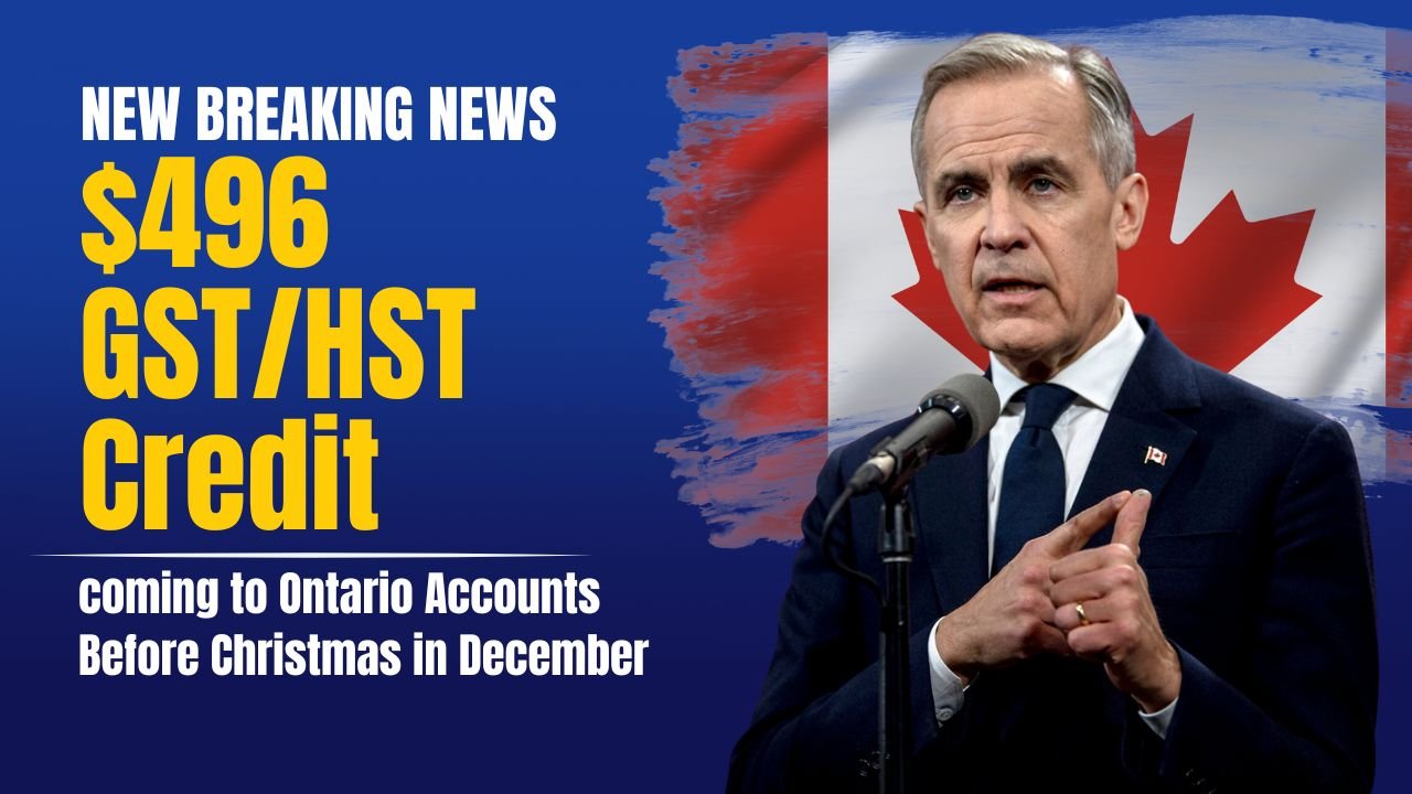 $496 GST/HST Credit for Canadians in December — CRA Reveals Payment Dates and Eligibility Details