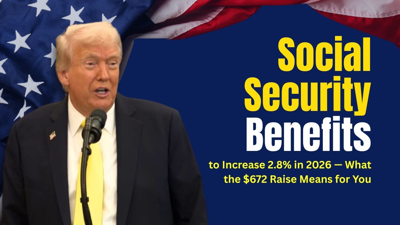 Social Security Benefits to Increase 2.8% in 2026 — What the $672 Raise Means for You